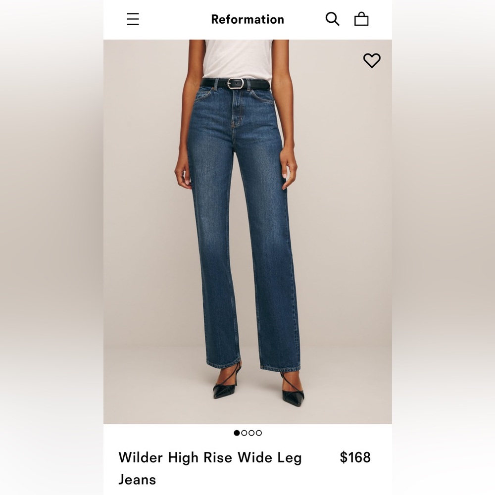 Reformation High Rise, Wide Leg Wilder Jeans